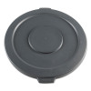 Boardwalk Lids for 32 gal Waste Receptacle  Flat-Top  Round  Plastic  Gray (BWK32GLWRLIDG)