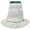 Boardwalk Mop Head  Premium Standard Head  Cotton Rayon Fiber  Medium  White (BWK502WHNB)