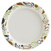 Boardwalk Deerfield Printed Paper Plates  9  Dia Coated Soak Proof 125 Plates Pk  8 Pks Ct (BWKDEER9PLT)