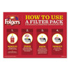 Folgers Coffee Filter Packs  Black Silk  1 4 oz Pack  40Packs Carton (FOL00016)