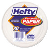 Hefty Super Strong Paper Dinnerware  6 3 4  Plate  Bagasse  30 Pack (RFPD77300PK)