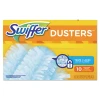 Swiffer Refill Dusters  Dust Lock Fiber  Light Blue  Unscented  10 Box  4 Box Carton (PGC21459CT)