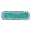 Rubbermaid Commercial HYGEN HYGEN Microfiber Fringed Dust Mop Pad  24w x 9d  Green (RCPQ42600GR00)
