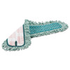 Rubbermaid Commercial HYGEN HYGEN Microfiber Fringed Dust Mop Pad  24w x 9d  Green (RCPQ42600GR00)