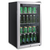 Alera 3 2 Cu  Ft  Beverage Cooler  Stainless Steel Black (ALERFBC34)