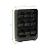 Mind Reader Baggy Nine-Drawer Tea Bag and Accessory Holder  Black  10 24 x 4 33 x 13 11 (EMSTBORGBLK)