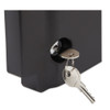 Rubbermaid Commercial Locking Security Hood  17 75w x 10 3h  Black (RCP9T86BLA)