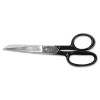 Clauss Hot Forged Carbon Steel Shears  7  Long  3 13  Cut Length  Black Straight Handle (ACM10259)