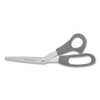Westcott Value Line Stainless Steel Shears  8  Long  3 5  Cut Length  Black Offset Handles  3 Pack (ACM13402)