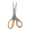 Westcott Titanium Bonded Scissors  8  Long  3 5  Cut Length  Gray Yellow Straight Handle (ACM13529)