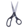 Westcott KleenEarth Basic Plastic Handle Scissors  8  Long  3 25  Cut Length  Black Straight Handle (ACM15583)
