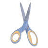 Westcott Titanium Bonded Scissors  8  Long  3 5  Cut Length  Gray Yellow Straight Handle (ACM15917)