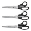 Westcott All Purpose Stainless Steel Scissors  8  Long  3 5  Cut Length  Black Straight Handle (ACM16907)