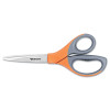 Westcott Elite Series Stainless Steel Shears  8  Long  3 5  Cut Length  Orange Straight Handle (ACM41318)