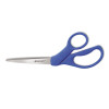 Westcott Preferred Line Stainless Steel Scissors  8  Long  3 5  Cut Length  Blue Offset Handle (ACM43218)