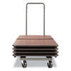 Alera Chair and Table Cart  20 86w x 50 78 to 72 04d  Black (ALEFTCART)