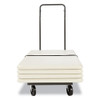 Alera Chair and Table Cart  20 86w x 50 78 to 72 04d  Black (ALEFTCART)