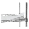Alera 3-Shelf Wire Cart with Liners  34 5w x 18d x 40h  Silver  600-lb Capacity (ALESW333018SR)