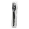 Boardwalk Heavyweight Wrapped Polystyrene Cutlery  Fork  Black  1 000 Carton (BWKFORKHWPSBIW)