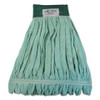 Boardwalk Microfiber Looped-End Wet Mop Head  Large  Green  12 Carton (BWKMWTLGCT)