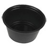 Boardwalk Souffl    Portion Cups  2 oz  Polypropylene  Black  20 Cups Sleeve  125 Sleeves Carton (BWKPRTN2BL)