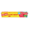 Glad ClingWrap Plastic Wrap  200 Square Foot Roll  Clear (CLO00020)