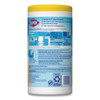 Clorox Disinfecting Wipes  7 x 7 3 4  Crisp Lemon  75 Canister  6 Canisters Carton (CLO01628)