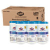Clorox Healthcare Bleach Germicidal Wipes  6 x 5  Unscented  150 Canister  6 Canisters Carton (CLO30577CT)