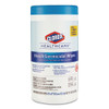 Clorox Healthcare Bleach Germicidal Wipes  6 x 5  Unscented  150 Canister  6 Canisters Carton (CLO30577CT)