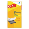 Glad Tall Kitchen Drawstring Trash Bags  13 gal  0 72 mil  24  x 27 38   Gray  400 Carton (CLO78526CT)