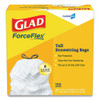 Glad Tall Kitchen Drawstring Trash Bags  13 gal  0 72 mil  24  x 27 38   Gray  400 Carton (CLO78526CT)