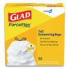 Glad Tall Kitchen Drawstring Trash Bags  13 gal  0 72 mil  24  x 27 38   Gray  400 Carton (CLO78526CT)