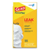 Glad Tall Kitchen Drawstring Trash Bags  13 gal  0 72 mil  24  x 27 38   Gray  400 Carton (CLO78526CT)