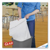 Glad Tall Kitchen Drawstring Trash Bags  13 gal  0 72 mil  24  x 27 38   Gray  400 Carton (CLO78526CT)