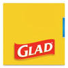 Glad OdorShield Quick-Tie Small Trash Bags  4 gal  0 5 mil  8  x 18   White  156 Carton (CLO78812)