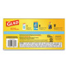 Glad OdorShield Tall Kitchen Drawstring Bags  13 gal  0 95 mil  24  x 27 38   White  80 Box (CLO78899BX)