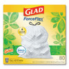 Glad OdorShield Tall Kitchen Drawstring Bags  13 gal  0 95 mil  24  x 27 38   White  240 Carton (CLO78900)