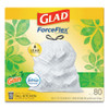 Glad OdorShield Tall Kitchen Drawstring Bags  13 gal  0 95 mil  24  x 27 38   White  240 Carton (CLO78900)