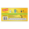 Glad OdorShield Tall Kitchen Drawstring Bags  13 gal  0 95 mil  24  x 27 38   White  240 Carton (CLO78900)