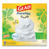 Glad OdorShield Tall Kitchen Drawstring Bags  13 gal  0 95 mil  24  x 27 38   White  80 Box (CLO78900BX)