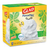 Glad OdorShield Tall Kitchen Drawstring Bags  13 gal  0 95 mil  24  x 27 38   White  80 Box (CLO78900BX)