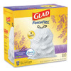 Glad OdorShield Tall Kitchen Drawstring Bags  13 gal  0 95 mil  24  x 27 38   White  80 Box (CLO78902BX)
