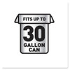 Glad Drawstring Large Trash Bags  30 gal  1 05 mil  30  x 33   Black  90 Carton (CLO78966)