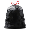 Glad Drawstring Large Trash Bags  30 gal  1 05 mil  30  x 33   Black  15 Box (CLO78966BX)