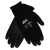 MCR Safety Ninja HPT PVC coated Nylon Gloves  Medium  Black  Pair (CRWN9699M)
