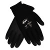 MCR Safety Ninja HPT PVC coated Nylon Gloves  X-Large  Black  Pair (CRWN9699XL)