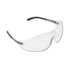MCR Safety Blackjack Wraparound Safety Glasses  Chrome Plastic Frame  Clear Lens (CRWS2110BX)