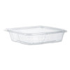 Dart SafeSeal Tamper-Resistant  Tamper-Evident Deli Containers with Flat Lid  35 oz  Clear  200 Carton (DCCCH35DEF)