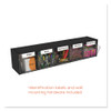 deflecto Tilt Bin Interlocking 5-Bin Organizer  23 5 8 x 5 1 4 x 6 1 2  Black Clear (DEF20504OP)