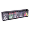 deflecto Tilt Bin Interlocking 5-Bin Organizer  23 5 8 x 5 1 4 x 6 1 2  Black Clear (DEF20504OP)
